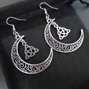 Moon Celtic Knot Drop Earrings Fashion Gothic <b>Witch</b> Jewelry Personality Trend Exquisite New <b>Accessories</b> Earrings - Product Image 3