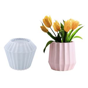 3D facile funzionamento elaborato lucido lampada <span class=keywords><strong>da</strong></span> tavolo a righe modello di paralume <span class=keywords><strong>in</strong></span> Silicone stampo per mosaico <span class=keywords><strong>in</strong></span> resina di cemento per <span class=keywords><strong>vaso</strong></span> succulento - Product Image 1