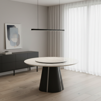 Ensemble de table à manger moderne de luxe à 4 places, plateau en pierre, pieds en métal doré, meubles polyvalents pour la maison, appartement, hôtel, villa