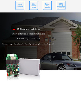 YET866WTR pour porte de garage roulante, contrôleur radio Internet pour portail électrique 433mhz HCS300, <span class=keywords><strong>moteur</strong></span> latéral avec 2 télécommandes - Product Image 5