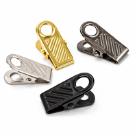 Clip de fixation en métal OEM personnalisé de 1 pouce avec anneau et fermoir cranté pour cartes d'identité, badges nominatifs, cordons et loisirs créatifs