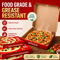 Boîtes à pizza rigides en carton ondulé isothermes extra-larges, recyclables, avec poignée, forme personnalisable, matériaux recyclés, maintien de la chaleur des aliments