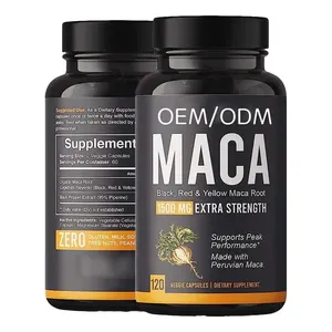OEM Terminal Customized Hot Selling Nutritional dietary Supplement Veggie Capsule Private Label Maca Capsule
