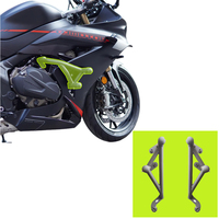 Nouvelles barres de protection antichute à ressort en acier au carbone épais pour moto Qianjiang QJ Sai / SRK 600RS modifiée
