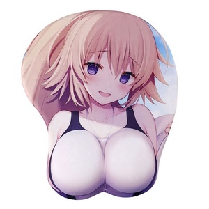 <span class=keywords><strong>Tapis</strong></span> <span class=keywords><strong>de</strong></span> <span class=keywords><strong>Souris</strong></span> 3D en Silicone Personnalisé avec Poitrine d'Anime Sexy pour Filles, Vente en Gros Usine, Faible MOQ - Product Image 2