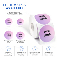 Rouleau d'étiquettes autocollantes en papier avec impression de logo personnalisé, rouleau d'étiquettes en vinyle auto-adhésif pour l'emballage des cosmétiques
