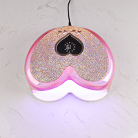 Lampe à ongles UV-LED Misbeauty à écran en forme de cœur, design élégant, séchage rapide pour manucure professionnelle, brevetée pour salon