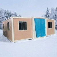 Casa Contenedor Expandible de 20, 30 y 40 Pies, Lista para el Sistema de Control Inteligente Estándar AU, Casa Móvil Pequeña de 2 Dormitorios