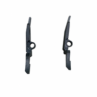 Mâchoire de préhension courbée usinée CNC, pièce de rechange pour machine à cordes solaires 45 #   Pièces de fixation pour équipement photovoltaïque en acier oxydé noir