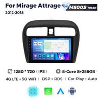 MEKEDE MS Android 12 8core 8 + 128G IPS DSP autoradio stéréo pour Mitsubishi Mirage Attrage 2012-2018 lecteur dvd GPS car-play