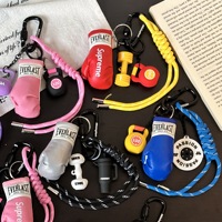 Accessoires de mode : Porte-clés en PVC en forme de gant de boxe, mini kettlebell, plaque de musculation, sac de sport, décoration de salle de sport