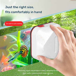 6-10Mm Handheld Dubbelzijdig Verwijderen Algen Water Drijvend Glazuur Schoon <span class=keywords><strong>Aquarium</strong></span> Schoon Magnetische Glasreiniger - Product Image 3