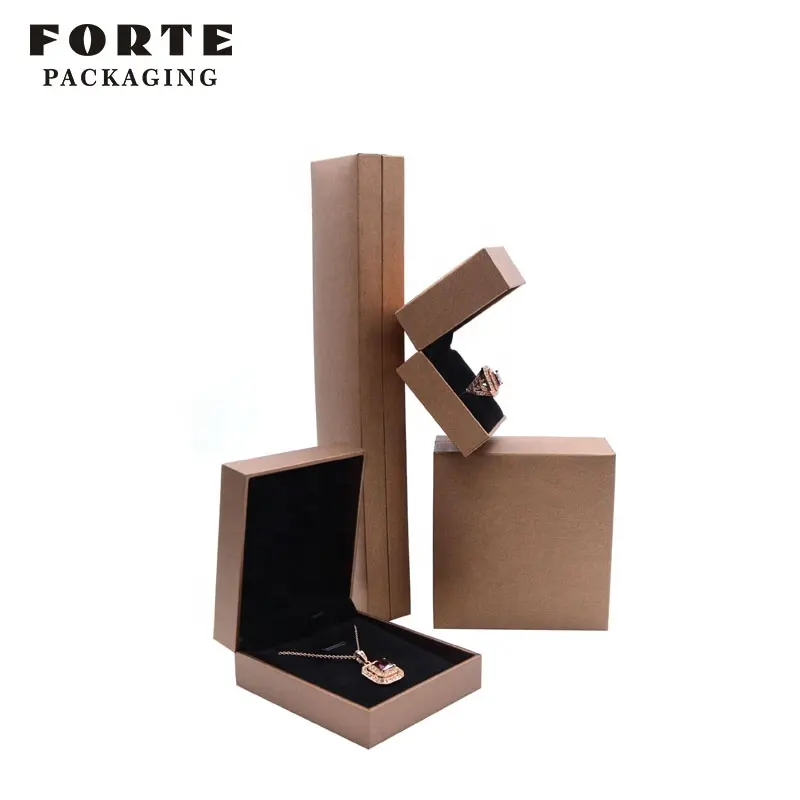 Forte Eco Kotak Perhiasan Kemasan Logo Kustom Kotak Kertas Cetak untuk Gelang