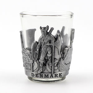 卸売パーソナライズロゴ観光土産ショットグラス金属カスタムショットグラス - Product Image 4