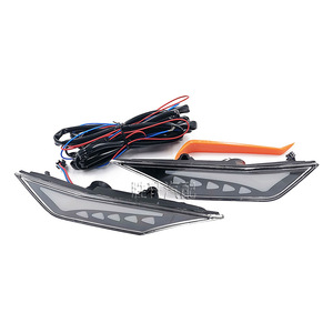 Honda Civic 10th Gen LED <b>Daytime</b> <b>Running</b> <b>Light</b> Turn Signal Lamp Set Transparent Smoked Black ABS Material - Product Image 1