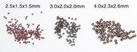 1000PCS Nano Perles pour Cheveux Sans Silicone, Anneaux Micro Nano en Cuivre pour Extensions de Cheveux ou de Plumes