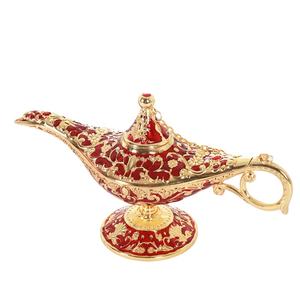 Lámpara de Aladino de bronce antiguo, recuerdo, decoración tradicional del hogar, artesanía de Metal, regalo promocional - Product Image 5