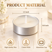 Bougie blanche à la cire de paraffine, sans fumée, non parfumée, 8 heures de combustion, pour la décoration de la maison, Diwali, Noël