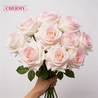 CM-TH1233 Haute Qualité Nouvelles Roses En Latex Rose Réalistes Fleurs De Mariage Artificielles Real Touch Roses Rose