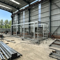 Structure de conteneur en acier préfabriquée, démontable, galvanisée et ignifuge, pour la production en série, utilisable comme camp de travail, maison, bureau, bâtiment ou structure de centre commercial, 20ft 40ft