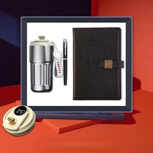 Enterprise Business Gift <b>Box</b> Set 3-in-1 Temperature Display Coffee Cup+<b>Pen</b>+A5 Notebook UV Printed Handmade Paper Luxury - Product Image 2