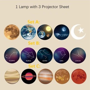 Lámpara de Proyección Lunar USB, Proyector de Planetas, Luz Nocturna LED Reemplazable, Lámparas de Pared con Atmósfera de Constelaciones y Fondo de la Tierra - Product Image 4