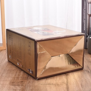 Hộp in ấn có thể tái chế carton sóng chai rượu vang vận chuyển Hộp rượu vang Hộp quà tặng bao bì - Product Image 3