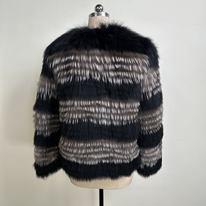 2025新着冬厚手レザーファージャケットホッキョクジャケットショートフォックスファー女性 - Product Image 3