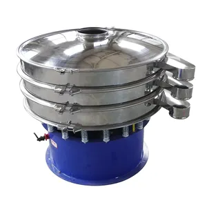 Máquina de filtro de tamizado vibratorio de malla de polvo fino de alta eficiencia, tamiz Vibro de harina de yuca, polvo de cúrcuma de 200 kg