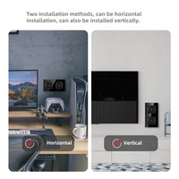 Vente en gros 86*157 verre trempé prise UE Allemagne résistance aux rayures prise murale Smart Home avec 2 prises AC CN