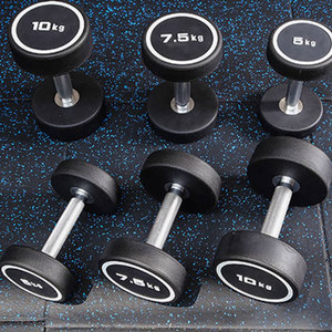 Ensemble d'haltères rondes personnalisées en caoutchouc vierge et fonte pour la musculation, en livres (<span class=keywords><strong>lbs</strong></span>) - Product Image 6