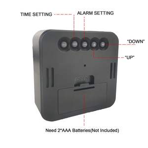 Réveil personnalisable en ABS 2025 avec grand écran LCD numérique, fonction snooze, calendriers, retour à l'école, mouvement électronique - Product Image 6