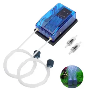 Risheng RS BS-310/410 작은 산소 펌프 수족관 투명 물고기 탱크 RS-410 RS-310 - Product Image 1