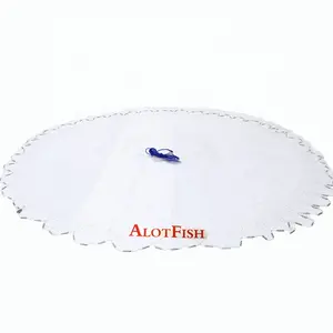 AlotFish di alta qualità 10FT 1.0 LB nylon bottom pocket cast net rete da pesca da lancio a mano con piombo banana sinker
