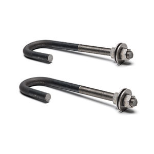 屋根用亜鉛メッキ炭素鋼L型フックアンカーボルト用カスタムネジ付き<span class=keywords><strong>J</strong></span>フックボルトとナット - Product Image 3