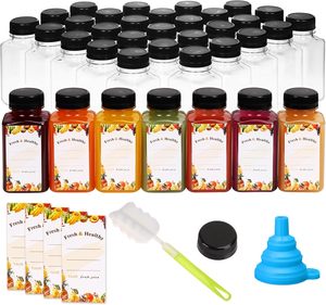 PET Square Beverage Bottles for Juice Business. 60ml 120ml 250ml 350ml 500ml 1000ml <b>French</b> Smooth Beverage Bottle With Cap - Product Image 2