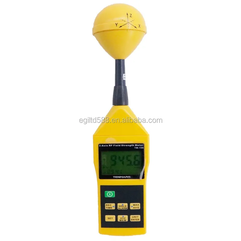 TM-196 Frequenza 10MHz ~ 8GHz 3 Assi Elettrosmog RF Campo Forno A Microonde EMF Meter RF Misuratore di Campo