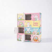 Calendrier de l'Avent de Noël personnalisé 12 jours, boîte mystère en papier, emballage cadeau compte à rebours, décoration de Noël, carton de rangement, vente en gros