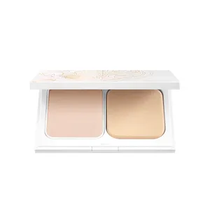 Korea Luxury Wet & Dry HD Private Label Face Makeup Compact Setting Matte Pressed Powder Palette Foundation