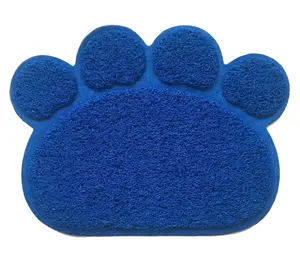 Hot Cute Paw Pet Dog Cat Feeding Mat Pad Pet Dish Bowl Feed Placemat Puppy Bed Blanket Table Mat Easy Cleaning