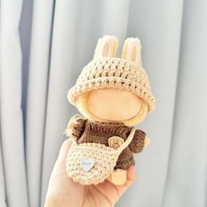 Juego de 2 lindos Mini muñecas de algodón de dibujos animados, accesorios para ropa de muñeca de 17cm, modelo de características suaves, regalo perfecto para niños - Product Image 2