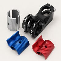 Entretoise de potence de guidon en aluminium usinée sur mesure, réducteur de 25,4 mm à 31,8 mm, adaptateur d'espacement pour vélo, potence courte