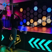 Nouvelle Aire de Jeu Interactive Murale Intérieure 2026 : Cible de Lancer LED Activable Multi-Joueurs en Métal pour Enfants et Adultes – Idéale pour la Salle ou les Carnavals