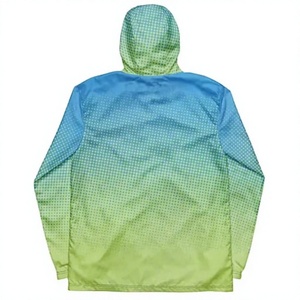 Chaqueta Unisex con Cuello Mao en Color Degradado, de Secado Rápido, Transpirable e Impermeable, de Nailon/Poliéster, Informal, de Invierno, con Cierre de Cremallera - Product Image 2