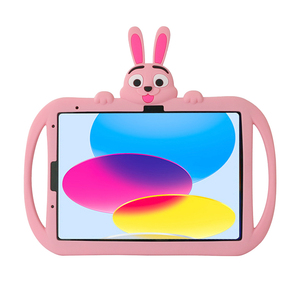 Étui JUNCHI 2026 Oreilles de Lapin pour <span class=keywords><strong>iPad</strong></span>, Protection 360° Douce au Toucher, Écologique, Lavable, Support Multi-Angles, Sécurité Bébé - Product Image 2