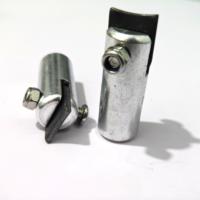 RealStar RS-C2 Connecteur de Corde en Aluminium Brut pour Aire de Jeux Extérieure, Embout de Soudure, 67mm, Capacité 5, Emballage Personnalisé