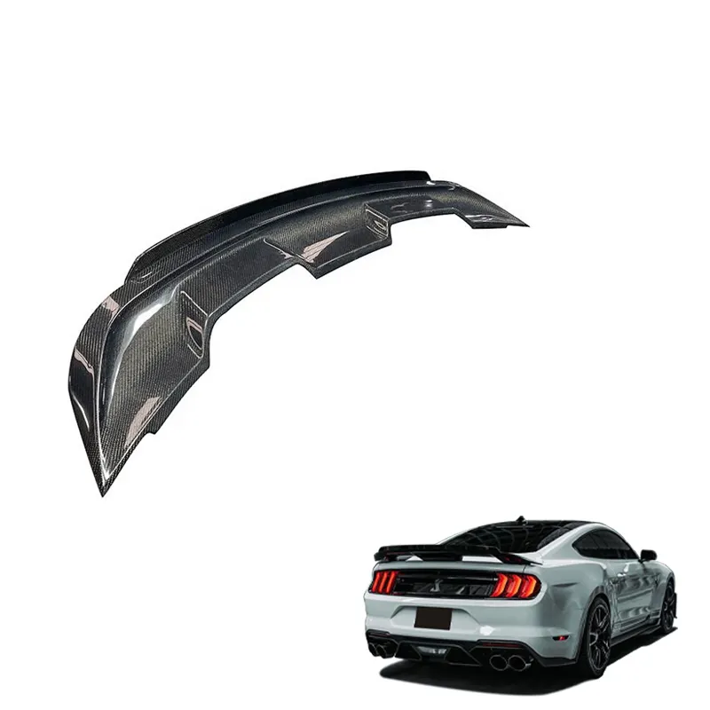 Xe bên ngoài phụ kiện Đuôi cánh 15-21 Mustang Gt500 sợi carbon phía sau thân cây Spoiler cho Ford Mustang phía sau Spoiler