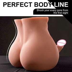 دمية جنسية واقعية على شكل نصف جسد ذكري مع قضيب ومهبل اصطناعي، هزاز أوتوماتيكي للاستمناء، لعبة جنسية للجنسين - Product Image 5