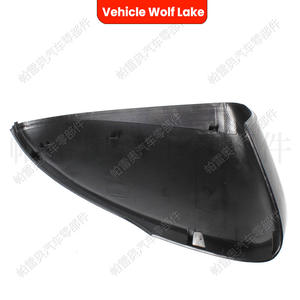 ที่คลุมกระจกมองหลังสำหรับรถ Wolf Lake สีดำ2015-2021 ABS ทั้งชุด - Product Image 2