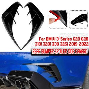 2x Alerones Traseros con Ventilación M-PACK, Difusor Lateral para BMW Serie 3 G20 G28 320e 330e 318i 320i 325i 330i 340i 2019-2022 - Product Image 1